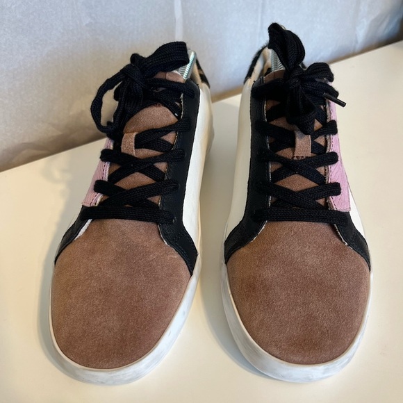 ZODIAC FAYE RETRO Dyed calf hair leather Fashion Sneakers Shoes Funky Punk Sz 10 - Picture 3 of 13